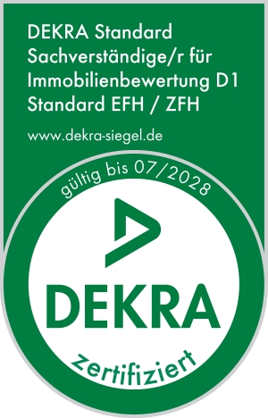 DEKRA Zertifikat — Michael Issinger, Sachverständiger D1 EFH/ZFH